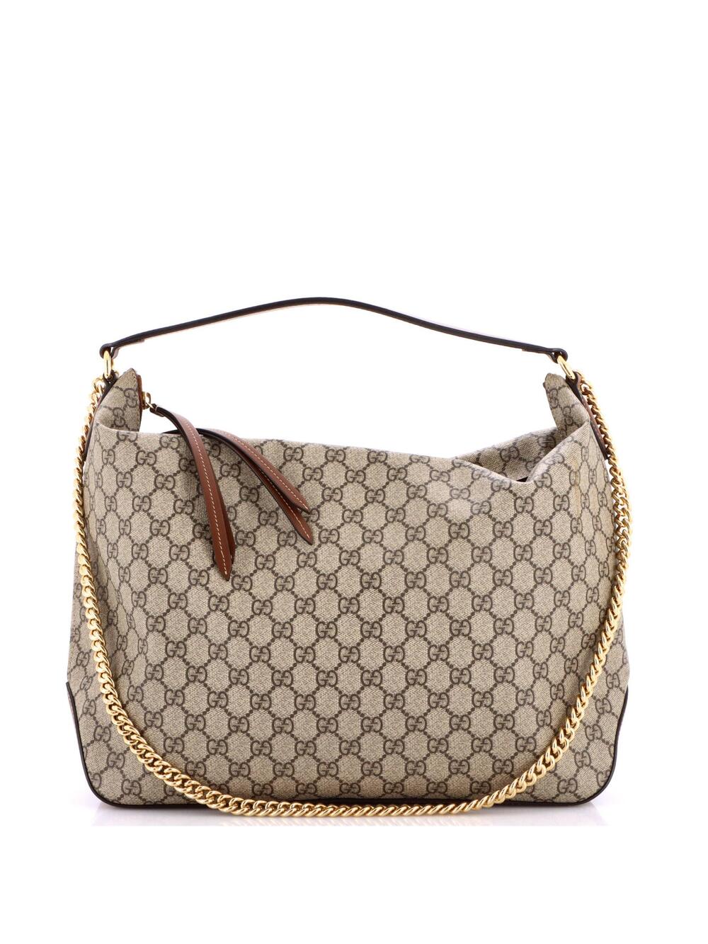 Gucci Chain Hobo Gg Coated Canvas Large #286044G14B